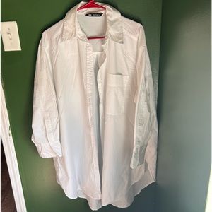 Zara Button Up Shirt Dress